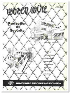 Woven Wire Products Association 1990 vintage fence catalog industrial Woven Wire Products Association 1990 vintage fence catalog industrial
