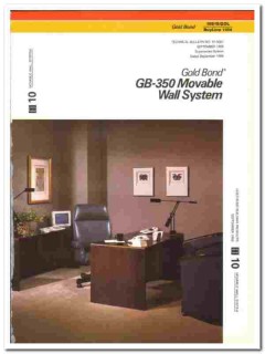 Gold Bond Building Products 1990 vintage wall catalog gypsum