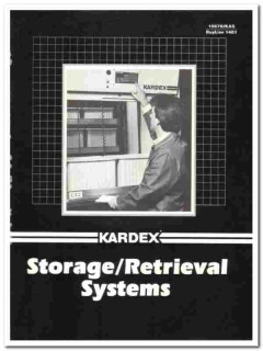 Kardex Movable Rack Systems 1990 vintage shelving catalog Industriever Kardex Movable Rack Systems 1990 vintage shelving catalog Industriever