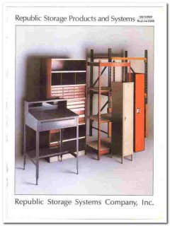 Republic Storage Systems Company 1990 vintage shelving catalog