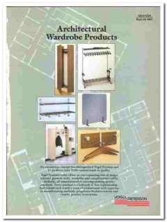 Vogel Peterson Company 1990 vintage shelving catalog Wardrobe Products