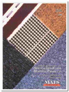 Mats Inc 1990 vintage floor catalog commercial industrial institution