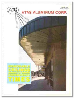 Atas Aluminum Corp 1990 vintage industrial catalog Ceilings Opaline Atas Aluminum Corp 1990 vintage industrial catalog Ceilings Opaline