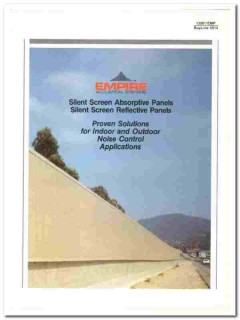 Empire Acoustical Systems 1990 vintage insulation catalog noise Empire Acoustical Systems 1990 vintage insulation catalog noise