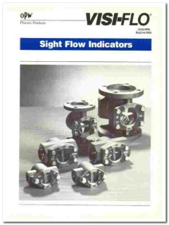 Dover Corp 1990 vintage industrial catalog OPW Visi-Flo Sight Flow Dover Corp 1990 vintage industrial catalog OPW Visi-Flo Sight Flow