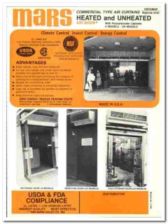 Mars Sales Company 1990 vintage door catalog Commercial Air Curtains Mars Sales Company 1990 vintage door catalog Commercial Air Curtains