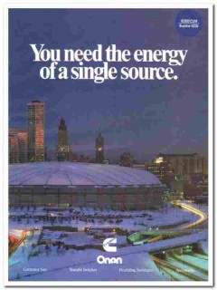 Cummins Engine Company 1990 vintage electrical catalog Onan Corp