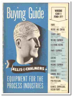 Allis-Chalmers 1947 vintage industrial catalog Process Equipment guide Allis-Chalmers 1947 vintage industrial catalog Process Equipment guide