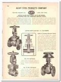 Alloy Steel Products Company 1947 vintage industrial catalog valves Alloy Steel Products Company 1947 vintage industrial catalog valves