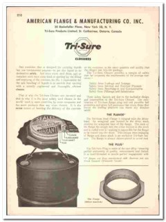 American Flange Mfg Company 1947 vintage industrial catalog Tri-Sure American Flange Mfg Company 1947 vintage industrial catalog Tri-Sure