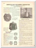 American Heat Reclaiming Corp 1947 vintage industrial catalog process