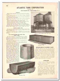 Atlantic Tank Corp 1947 vintage industrial catalog wooden vats Atlantic Tank Corp 1947 vintage industrial catalog wooden vats