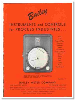 Bailey Meter Company 1947 vintage industrial catalog instruments Bailey Meter Company 1947 vintage industrial catalog instruments