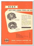Black Sivalls Bryson Inc 1947 vintage industrial catalog Safety Heads
