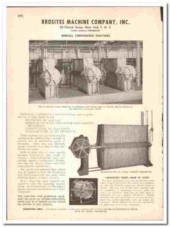 Brosites Machine Company 1947 vintage industrial catalog Dialysers Brosites Machine Company 1947 vintage industrial catalog Dialysers