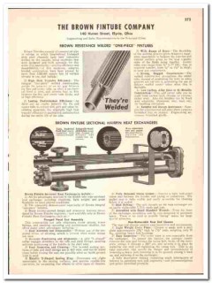 Brown Fintube Company 1947 vintage industrial catalog heat exchangers Brown Fintube Company 1947 vintage industrial catalog heat exchangers