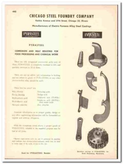 Chicago Steel Foundry Company 1947 vintage industrial catalog castings Chicago Steel Foundry Company 1947 vintage industrial catalog castings