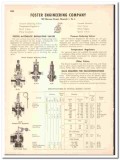 Foster Engineering Company 1947 vintage industrial catalog Valves