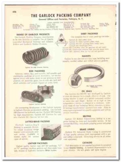 Garlock Packing Company 1947 vintage industrial catalog asbestos