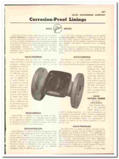 Gates Engineering Company 1947 vintage industrial catalog corrosion Gates Engineering Company 1947 vintage industrial catalog corrosion