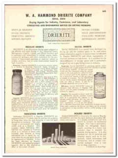 W A Hammond Drierite Company 1947 vintage industrial catalog drying W A Hammond Drierite Company 1947 vintage industrial catalog drying