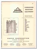 Haveg Corp 1947 vintage industrial catalog Corrosion Resistant Haveg Corp 1947 vintage industrial catalog Corrosion Resistant