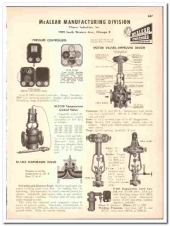 Climax Industries Inc 1947 vintage catalog McAlear Mfg controls Climax Industries Inc 1947 vintage catalog McAlear Mfg controls
