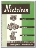 W H Nicholson Company 1947 vintage industrial catalog Traps Floats W H Nicholson Company 1947 vintage industrial catalog Traps Floats