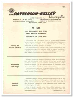 Patterson-Kelley Company 1947 vintage industrial catalog kettles heat Patterson-Kelley Company 1947 vintage industrial catalog kettles heat