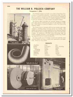 William B Pollock Company 1947 vintage industrial catalog steel plate William B Pollock Company 1947 vintage industrial catalog steel plate