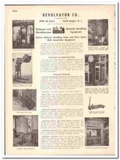 Revolvator Company 1947 vintage industrial catalog material handling