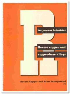 Revere Copper Brass Inc 1947 vintage industrial catalog alloys process Revere Copper Brass Inc 1947 vintage industrial catalog alloys process