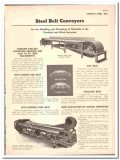 Sandvik Steel Inc 1947 vintage industrial catalog Belt Conveyors Sandvik Steel Inc 1947 vintage industrial catalog Belt Conveyors