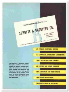 Schutte Koerting Company 1947 vintage industrial catalog process Schutte Koerting Company 1947 vintage industrial catalog process