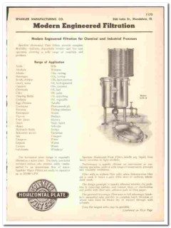 Sparkler Mfg Company 1947 vintage industrial catalog filtration filter