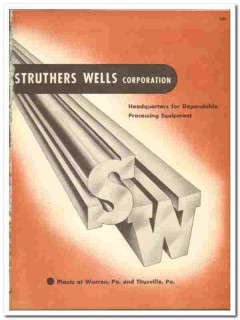 Struthers Wells Corp 1947 vintage industrial catalog Process Equipment