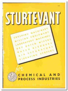 Sturtevant Mill Company 1947 vintage industrial catalog process