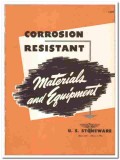 U S Stoneware Company 1947 vintage industrial catalog corrosion resist