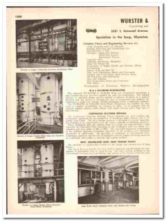 Wurster Sanger Inc 1947 vintage industrial catalog Soap Glycerine Wurster Sanger Inc 1947 vintage industrial catalog Soap Glycerine