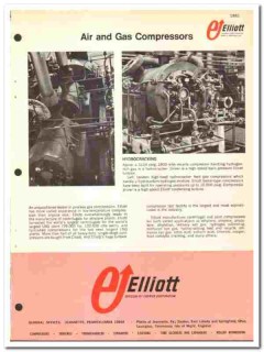Carrier Corp 1974 vintage oil gas catalog oilfield compressors Elliott