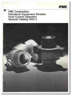 FMC Corp 1974 vintage oil gas catalog oilfield Fluid Control Operation