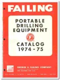 George E Failing Company 1974 vintage oil catalog portable drilling