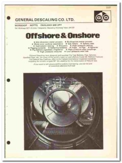 General Descaling Company LTD 1974 vintage oil gas catalog oilfield General Descaling Company LTD 1974 vintage oil gas catalog oilfield