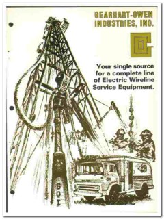 Gearhart-Owen Industries Inc 1974 vintage oil gas catalog Wireline
