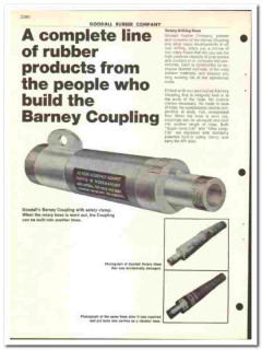 Goodall Rubber Company 1974 vintage oil catalog Barney Coupling hose
