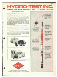 Hydro-Test Inc 1974 vintage oil gas catalog oilfield tube equipment Hydro-Test Inc 1974 vintage oil gas catalog oilfield tube equipment