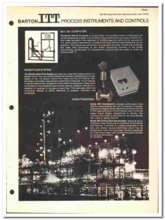 ITT Barton 1974 vintage oil gas catalog oilfield instruments controls ITT Barton 1974 vintage oil gas catalog oilfield instruments controls