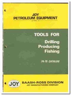 Joy Mfg Company 1974 vintage oil gas catalog oilfield Baash-Ross Joy Mfg Company 1974 vintage oil gas catalog oilfield Baash-Ross