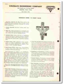 Kinzbach Engineering Company 1974 vintage oil catalog oilfield valves Kinzbach Engineering Company 1974 vintage oil catalog oilfield valves
