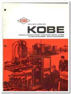 Kobe Inc 1974 vintage oil catalog oilfield hydraulic pumping systems Kobe Inc 1974 vintage oil catalog oilfield hydraulic pumping systems